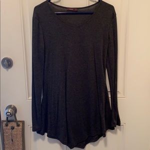 Charcoal long sleeve top